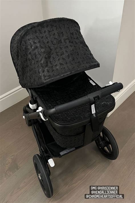 kylie jenner chrome hearts stroller.